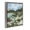 Stupell Industries Fluid Landscape Impression Framed Floater Canvas Wall Art Design by June Erica Vess